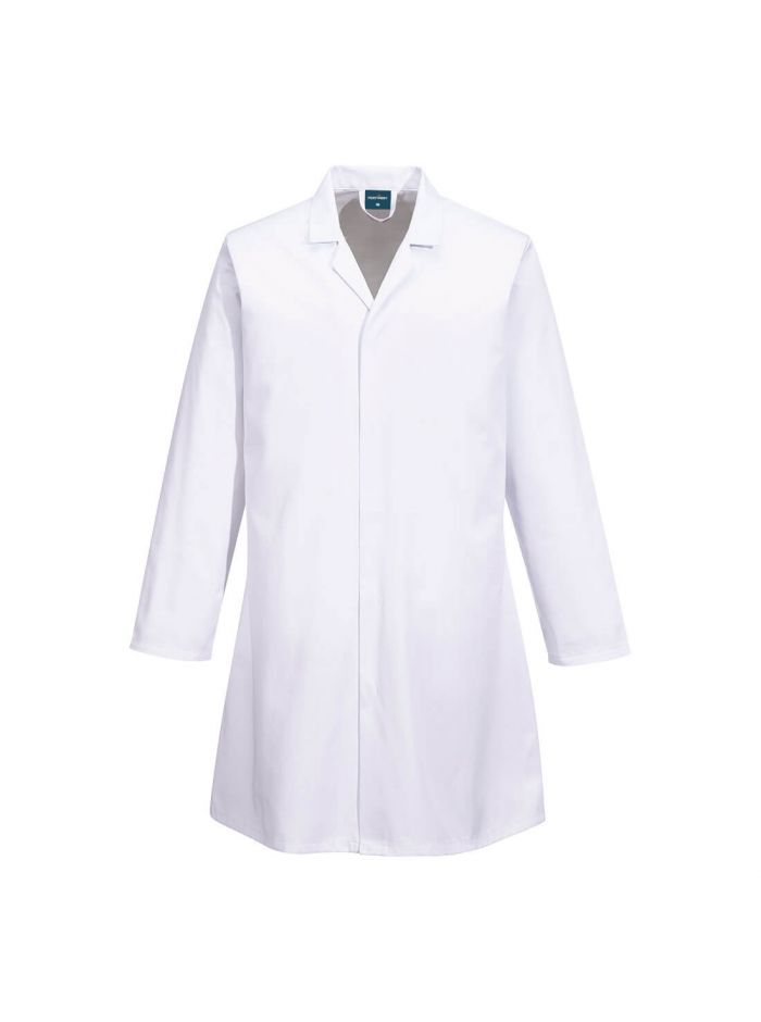 Food Industry No Pocket Coat, 4XL, R, White