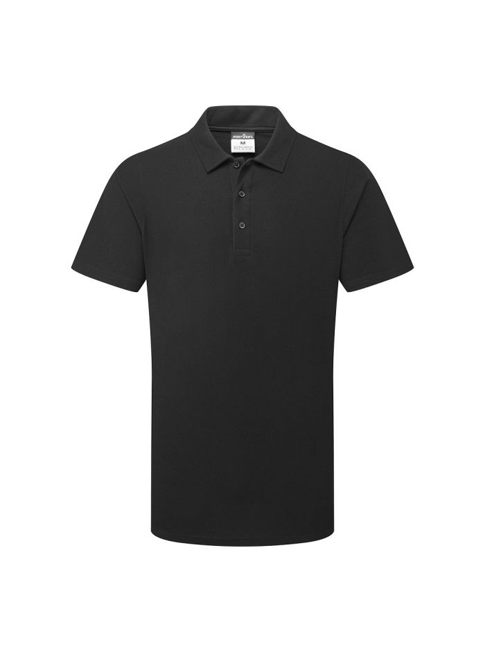 Mesh AirPro Polo Shirt S/S, L, R, Black