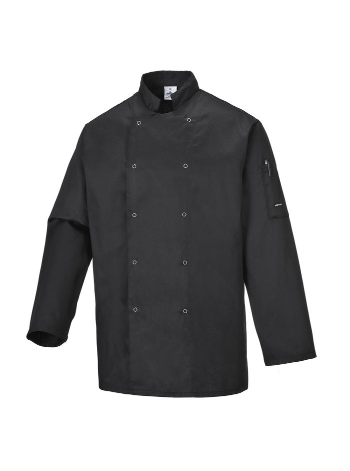 Chef's Suffolk Studded Jacket L/S, L, R, Black